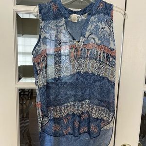 Ladies, sheer sleeveless top